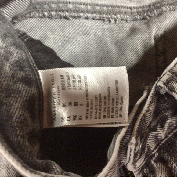 Grey Acid Wash Ripped Jeans - Picture 2 of 3